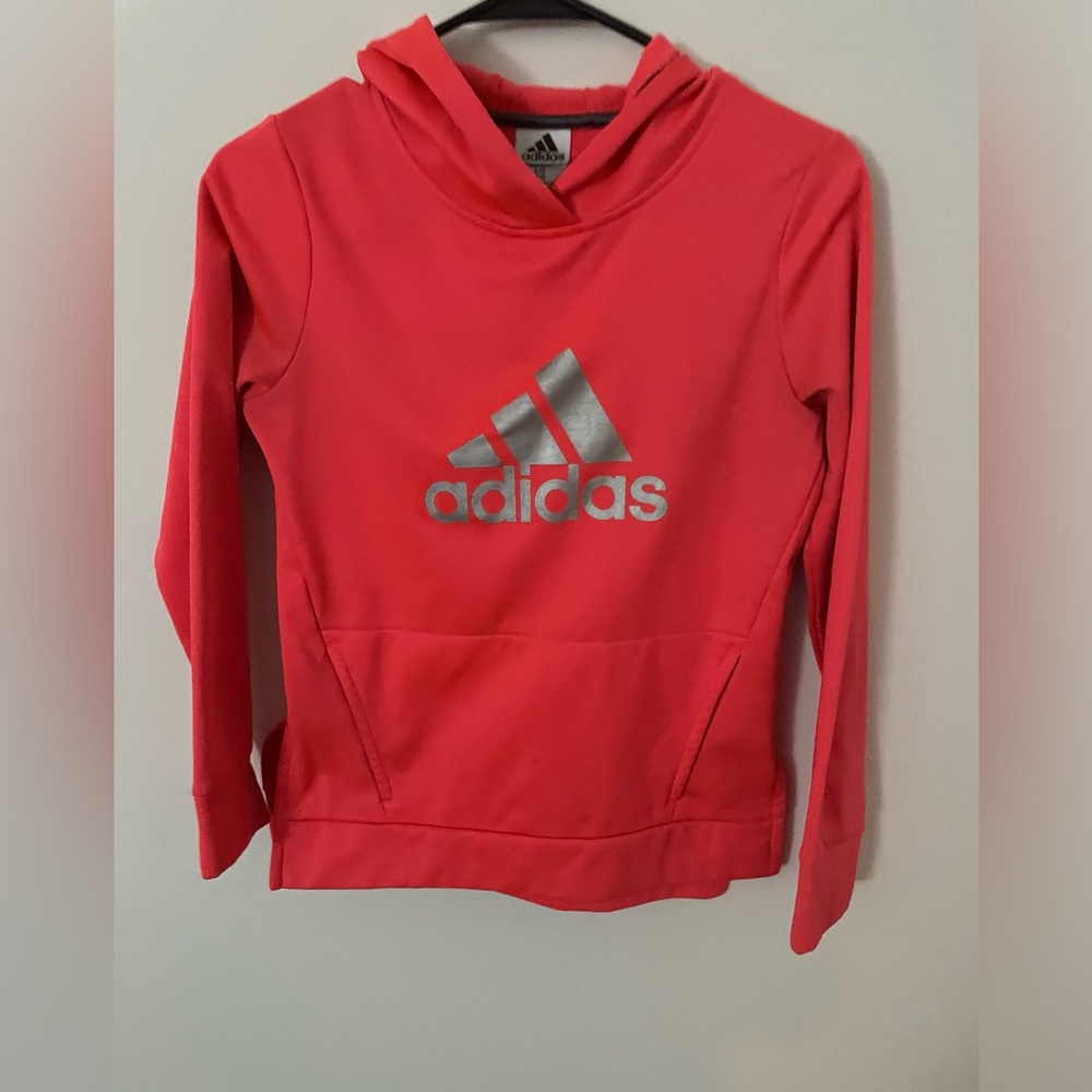 Girls Pink Adidas Hoodie